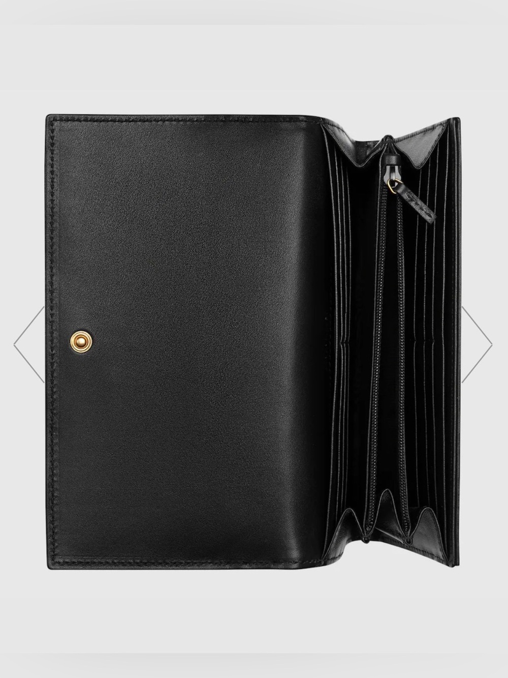 Gucci - GG MARMONT MEDIUM SHOULDER BAG & WALLET - Black Leather, Gold Hardware - Picture 9 of 9